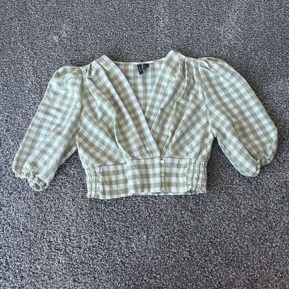 Vero Moda Gingham Top